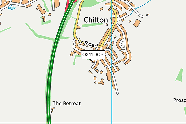 OX11 0QP map - OS VectorMap District (Ordnance Survey)