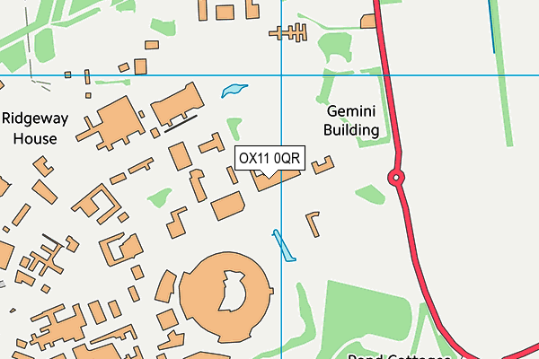 OX11 0QR map - OS VectorMap District (Ordnance Survey)