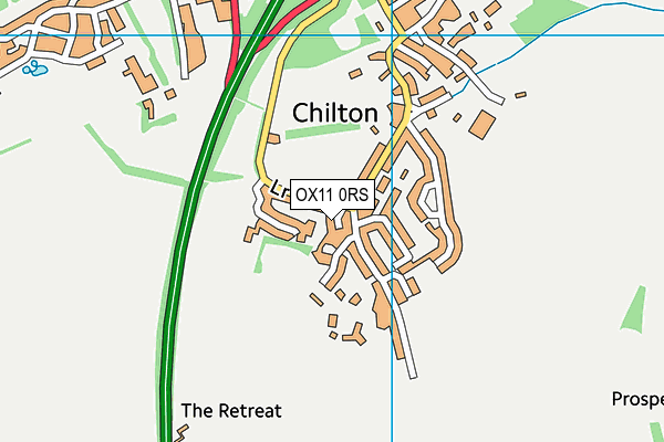 OX11 0RS map - OS VectorMap District (Ordnance Survey)