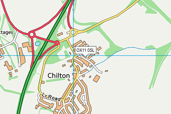 OX11 0SL map - OS VectorMap District (Ordnance Survey)