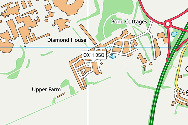 OX11 0SQ map - OS VectorMap District (Ordnance Survey)