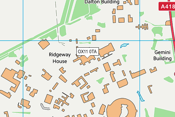 OX11 0TA map - OS VectorMap District (Ordnance Survey)