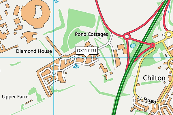 OX11 0TU map - OS VectorMap District (Ordnance Survey)