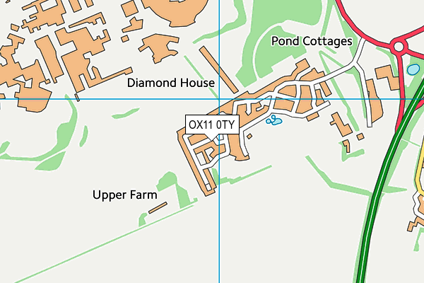 OX11 0TY map - OS VectorMap District (Ordnance Survey)