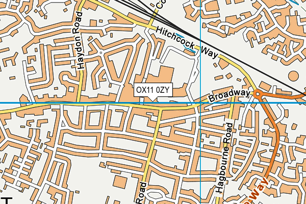 OX11 0ZY map - OS VectorMap District (Ordnance Survey)
