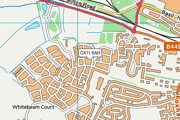 OX11 6AH map - OS VectorMap District (Ordnance Survey)