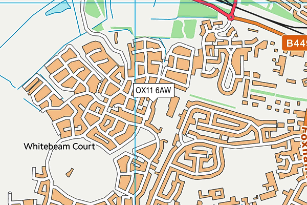 OX11 6AW map - OS VectorMap District (Ordnance Survey)