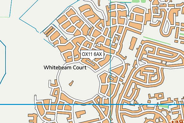 OX11 6AX map - OS VectorMap District (Ordnance Survey)