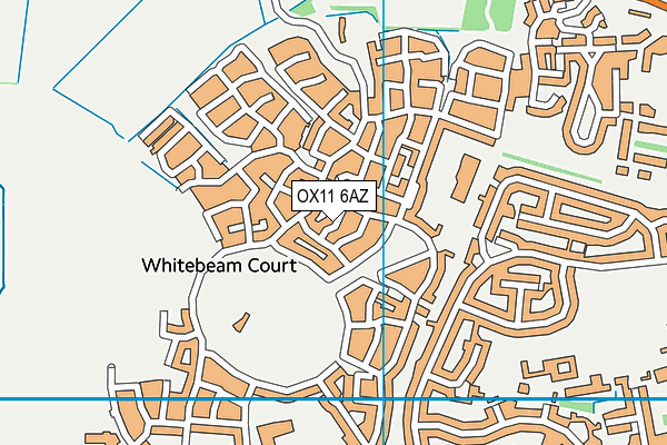 OX11 6AZ map - OS VectorMap District (Ordnance Survey)