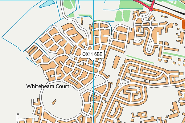 OX11 6BE map - OS VectorMap District (Ordnance Survey)