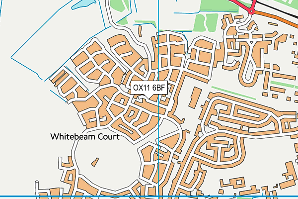 OX11 6BF map - OS VectorMap District (Ordnance Survey)