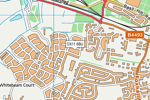 OX11 6BU map - OS VectorMap District (Ordnance Survey)