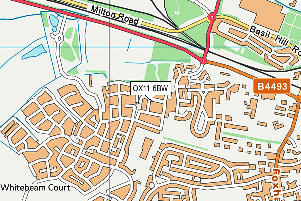 OX11 6BW map - OS VectorMap District (Ordnance Survey)