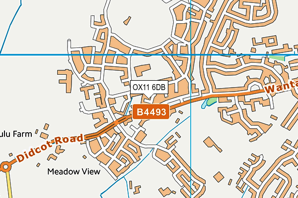 OX11 6DB map - OS VectorMap District (Ordnance Survey)
