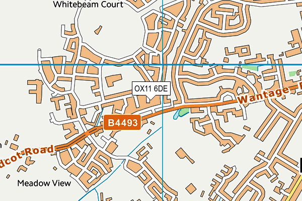 OX11 6DE map - OS VectorMap District (Ordnance Survey)