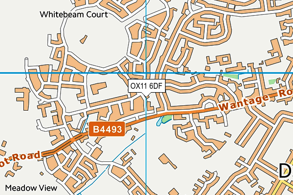 OX11 6DF map - OS VectorMap District (Ordnance Survey)