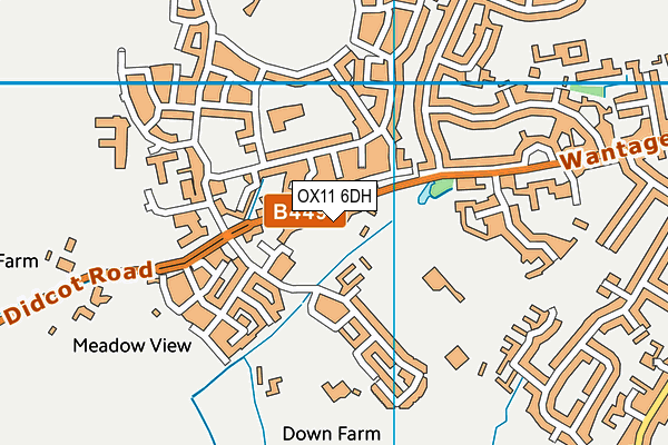 OX11 6DH map - OS VectorMap District (Ordnance Survey)