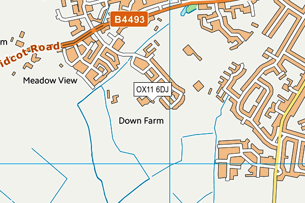 OX11 6DJ map - OS VectorMap District (Ordnance Survey)
