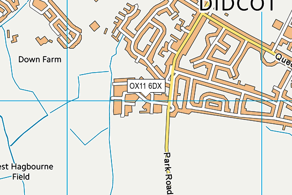 OX11 6DX map - OS VectorMap District (Ordnance Survey)