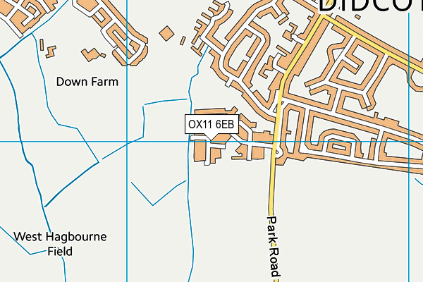 OX11 6EB map - OS VectorMap District (Ordnance Survey)