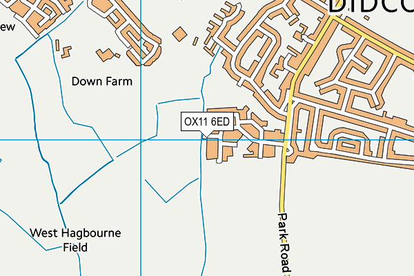 OX11 6ED map - OS VectorMap District (Ordnance Survey)