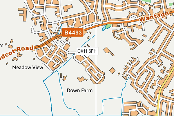OX11 6FH map - OS VectorMap District (Ordnance Survey)