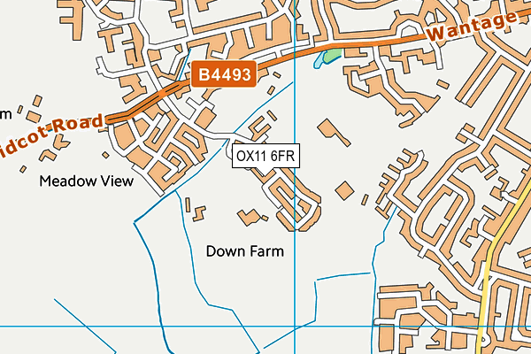 OX11 6FR map - OS VectorMap District (Ordnance Survey)