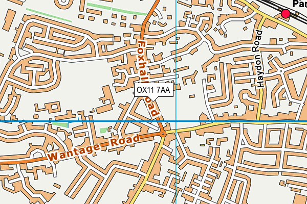 OX11 7AA map - OS VectorMap District (Ordnance Survey)