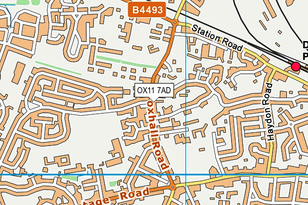 OX11 7AD map - OS VectorMap District (Ordnance Survey)