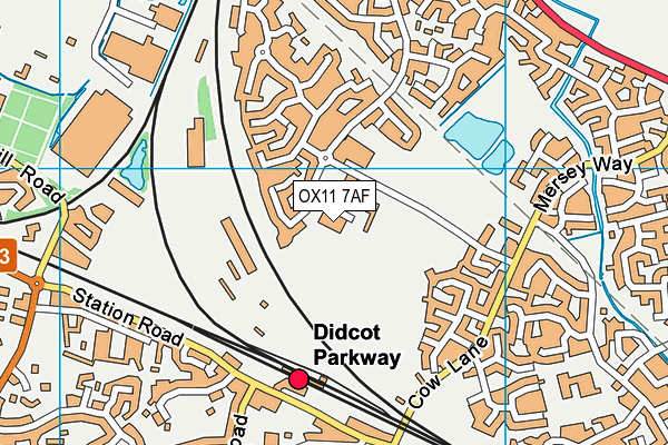 Willowbrook Leisure Centre map (OX11 7AF) - OS VectorMap District (Ordnance Survey)