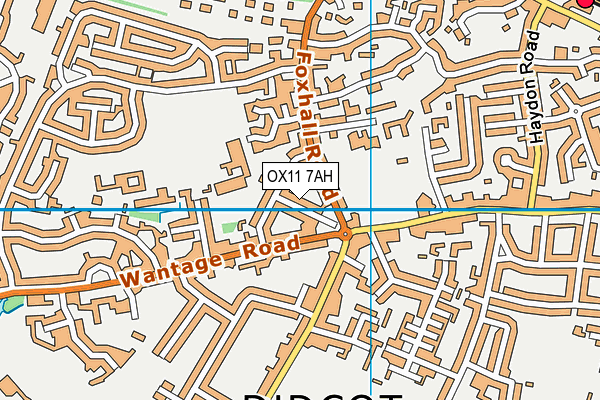 OX11 7AH map - OS VectorMap District (Ordnance Survey)