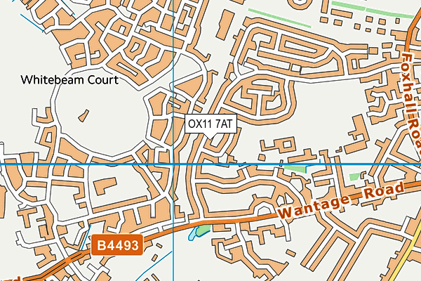 OX11 7AT map - OS VectorMap District (Ordnance Survey)