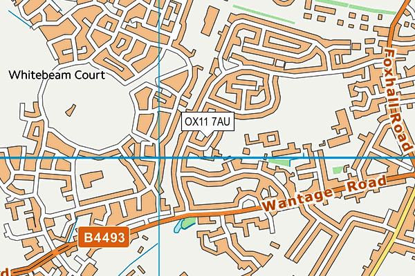 OX11 7AU map - OS VectorMap District (Ordnance Survey)