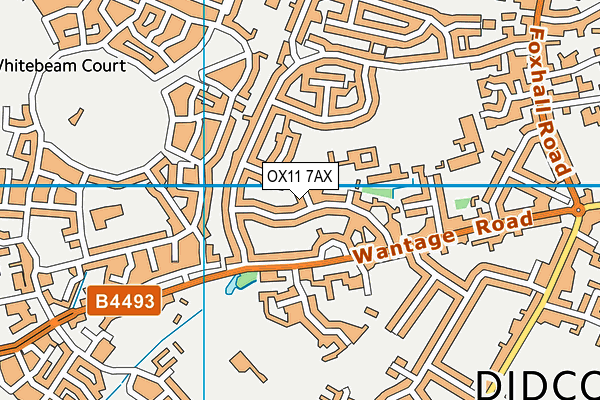 OX11 7AX map - OS VectorMap District (Ordnance Survey)