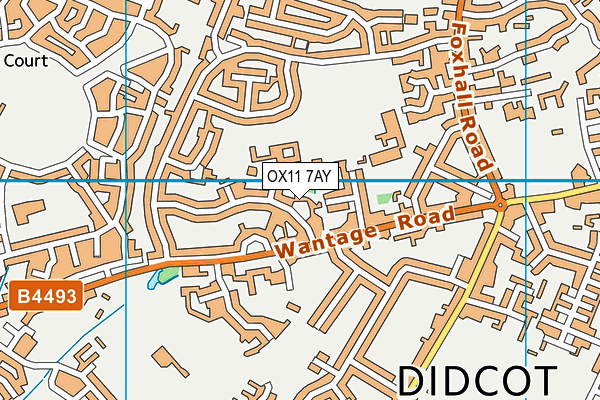 OX11 7AY map - OS VectorMap District (Ordnance Survey)