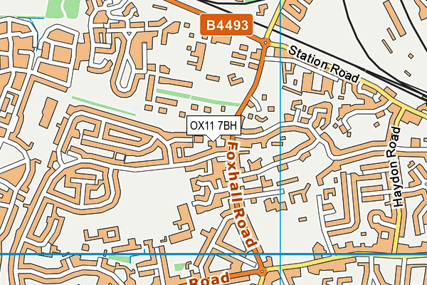 OX11 7BH map - OS VectorMap District (Ordnance Survey)