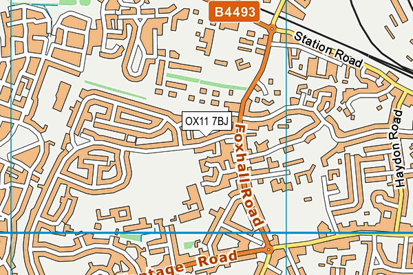 OX11 7BJ map - OS VectorMap District (Ordnance Survey)