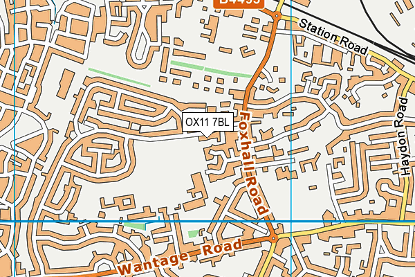 OX11 7BL map - OS VectorMap District (Ordnance Survey)