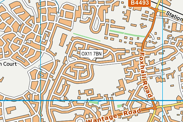 Loyd Recreation Park map (OX11 7BN) - OS VectorMap District (Ordnance Survey)