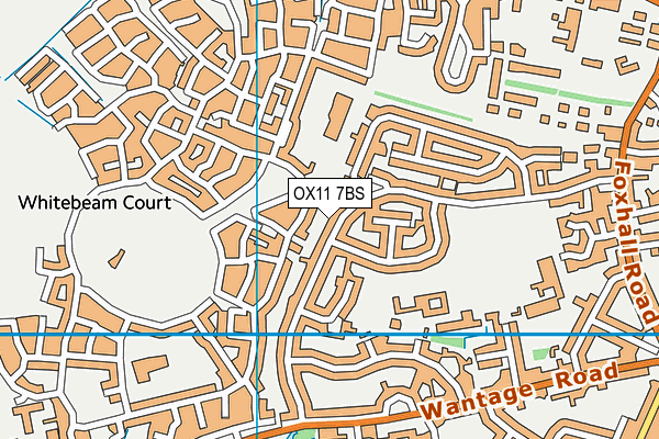 OX11 7BS map - OS VectorMap District (Ordnance Survey)