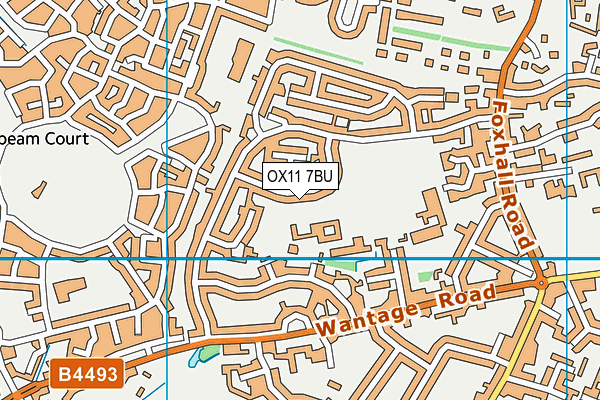 OX11 7BU map - OS VectorMap District (Ordnance Survey)