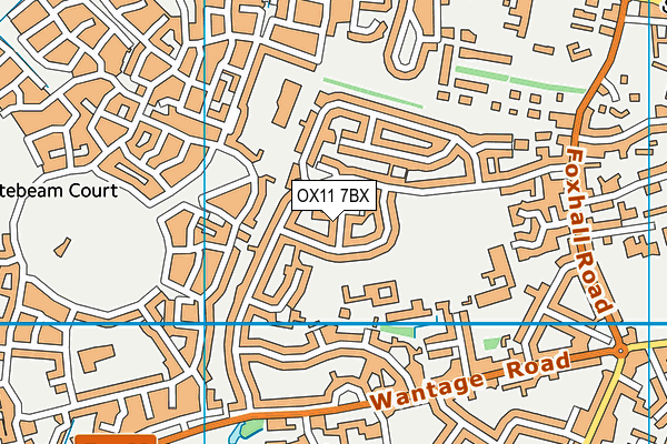 OX11 7BX map - OS VectorMap District (Ordnance Survey)