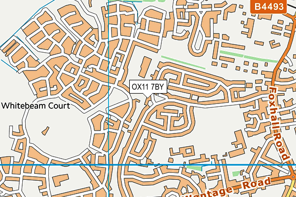 OX11 7BY map - OS VectorMap District (Ordnance Survey)