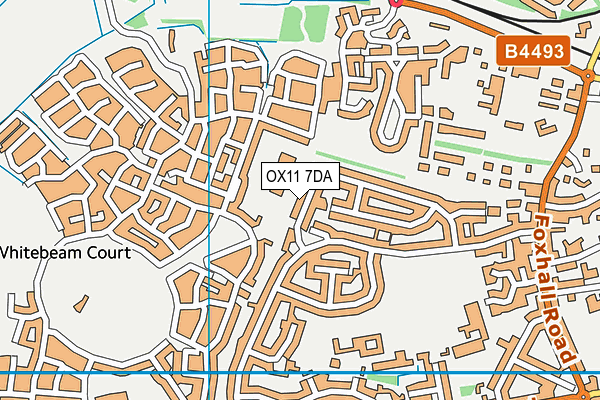 OX11 7DA map - OS VectorMap District (Ordnance Survey)