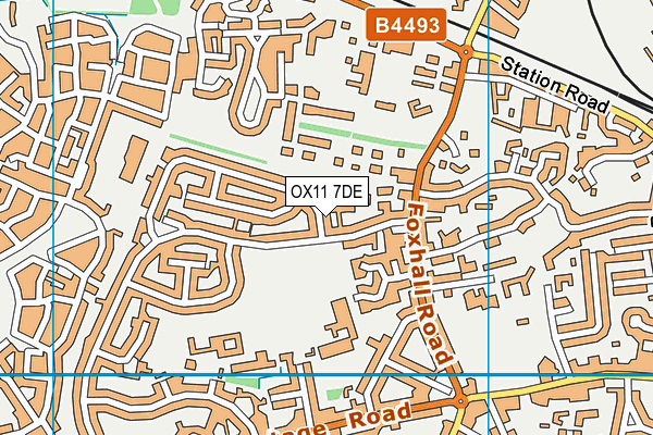 OX11 7DE map - OS VectorMap District (Ordnance Survey)