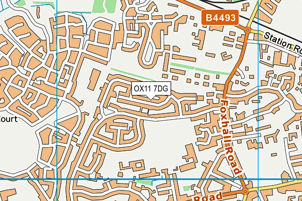 OX11 7DG map - OS VectorMap District (Ordnance Survey)