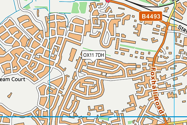 OX11 7DH map - OS VectorMap District (Ordnance Survey)