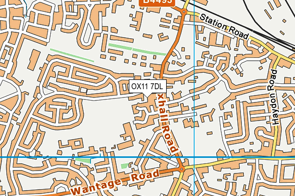 OX11 7DL map - OS VectorMap District (Ordnance Survey)