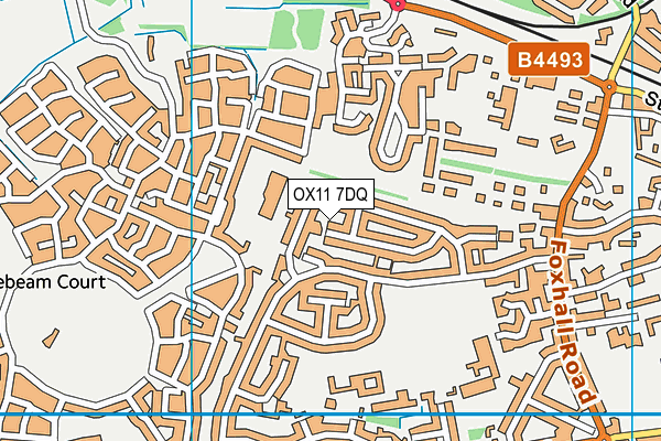 OX11 7DQ map - OS VectorMap District (Ordnance Survey)