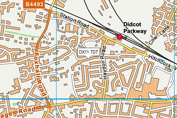 OX11 7DT map - OS VectorMap District (Ordnance Survey)